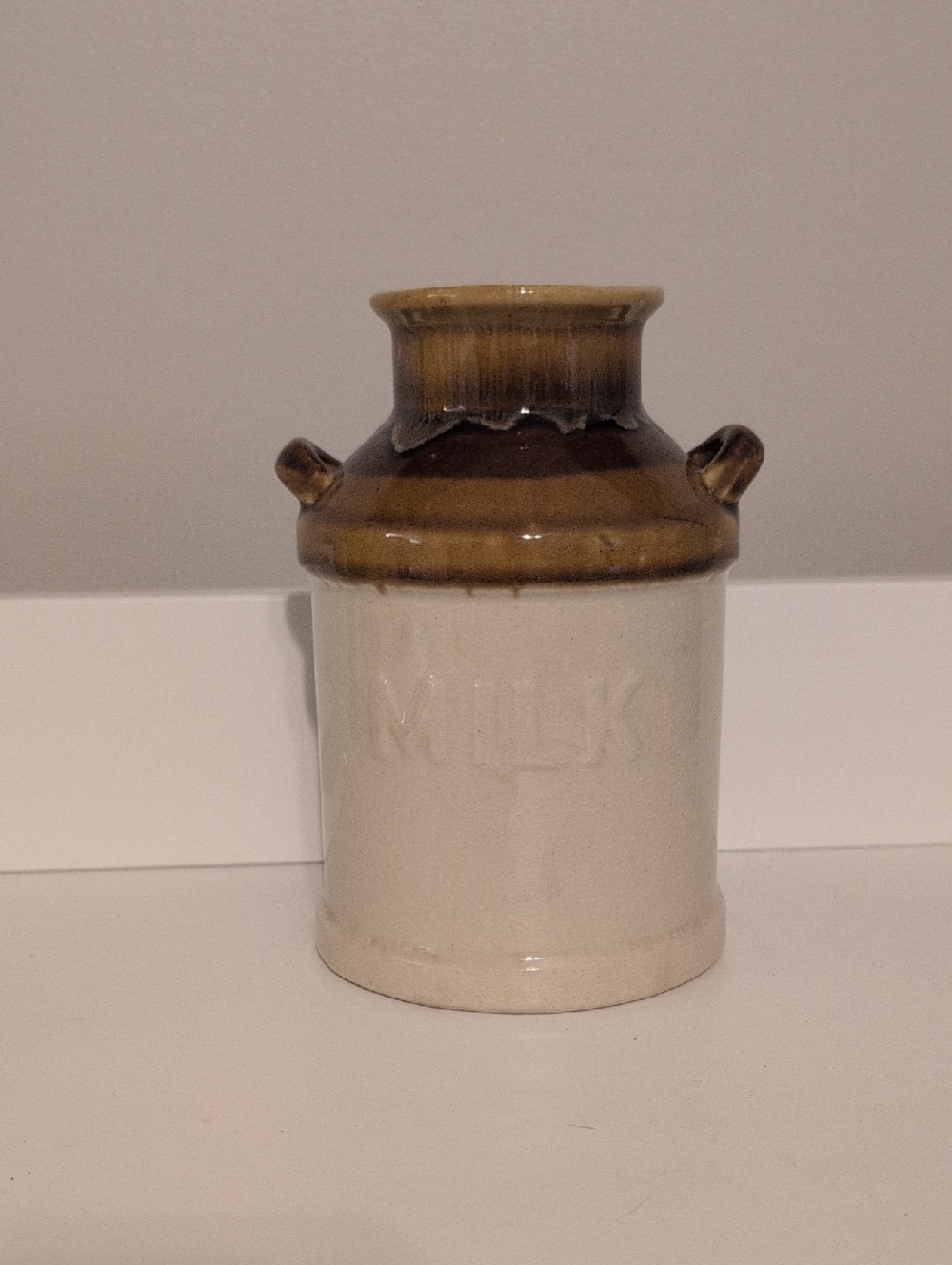 Stoneware Milk Canister